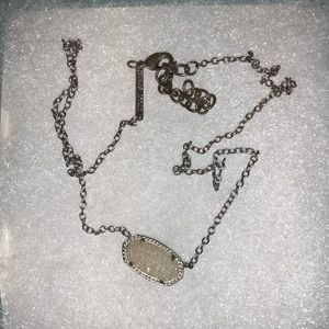 kendra scott white crystal necklace